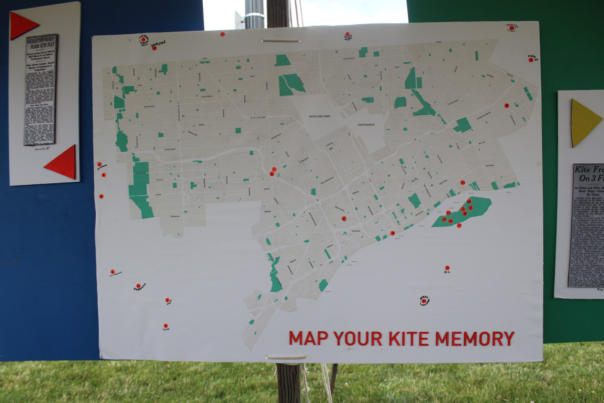  On the Memory Map, people charted experiences from all over the globe.    